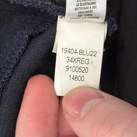 Bonobos Men's Seamed Front Sweatpants Navy Blue Size 34 - Picture 8 of 9